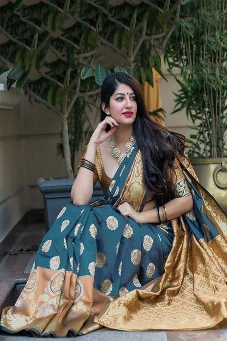 Amazing Lichi Grey Colored Hand Weaving Soft Silk Sari SY 1063