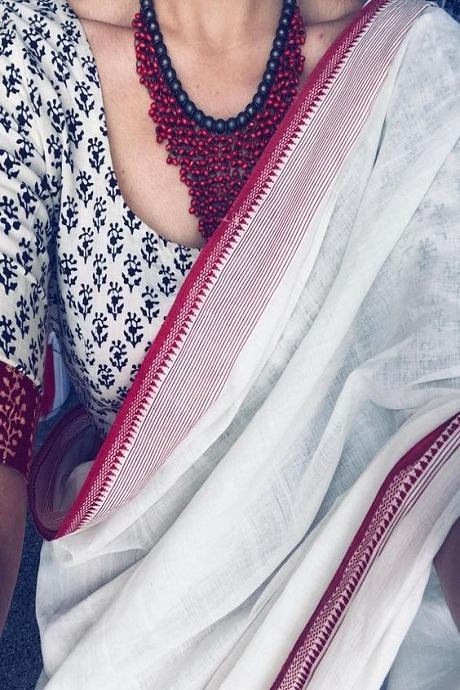 Amazing White Color Handloom Soft Khadi Cotton Designer Sarees SY 915