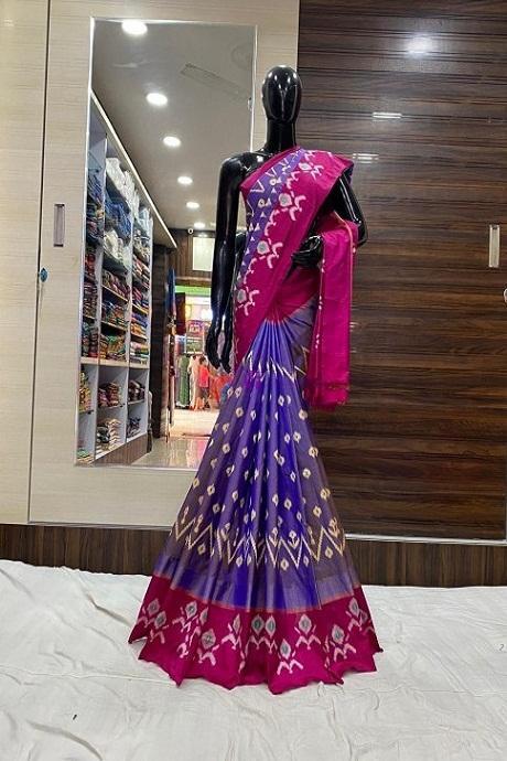 Imposing Multi and Rani Color Soft Silk Bandhej Sarees SY 1001