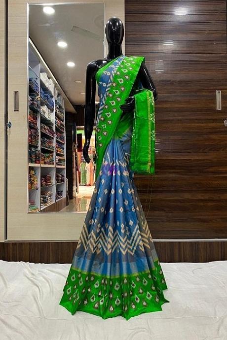 Imposing parrot and Firozi Color Soft Cotton SOUTH CLUTUREs SY 1003