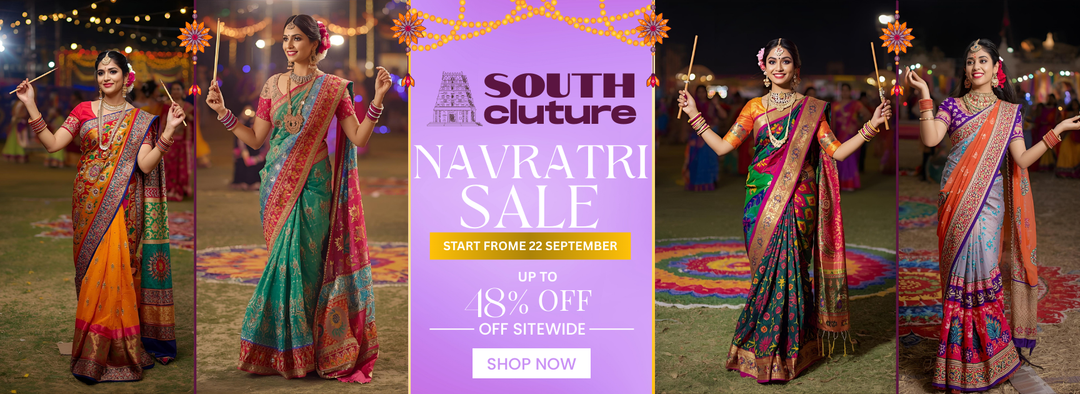 Navratri Vibes with South Culture Sarees