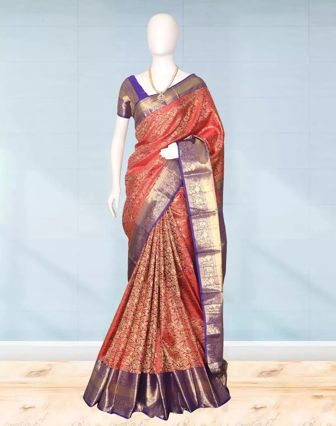 Festival Wear Dark Pink Color Banarasi Silk Saree