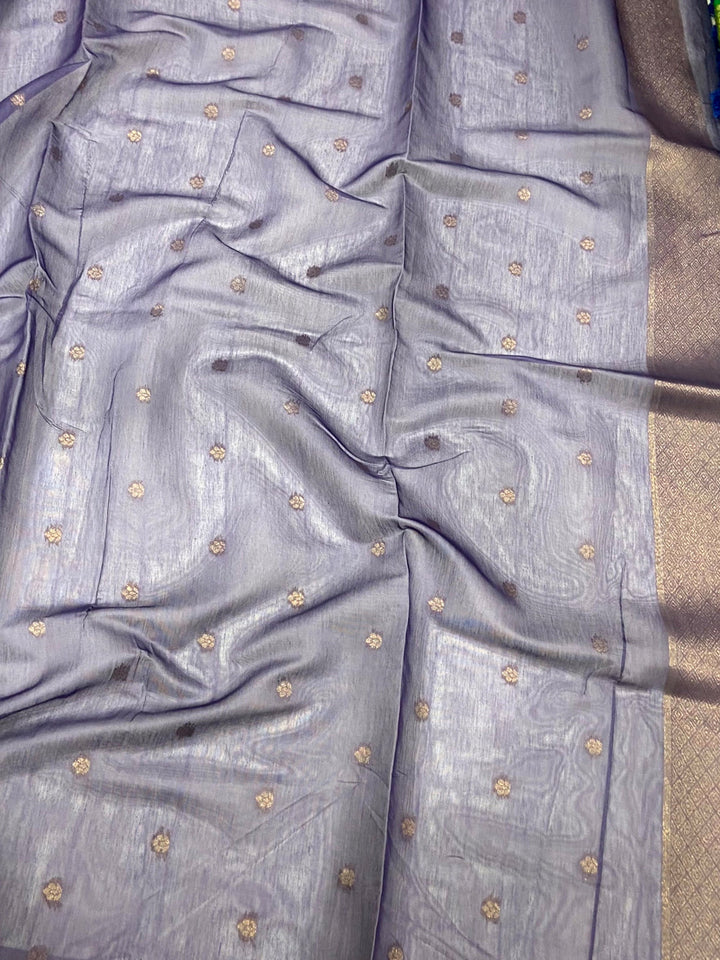 Festival Wear Lavender Color Banarasi Silk Saree