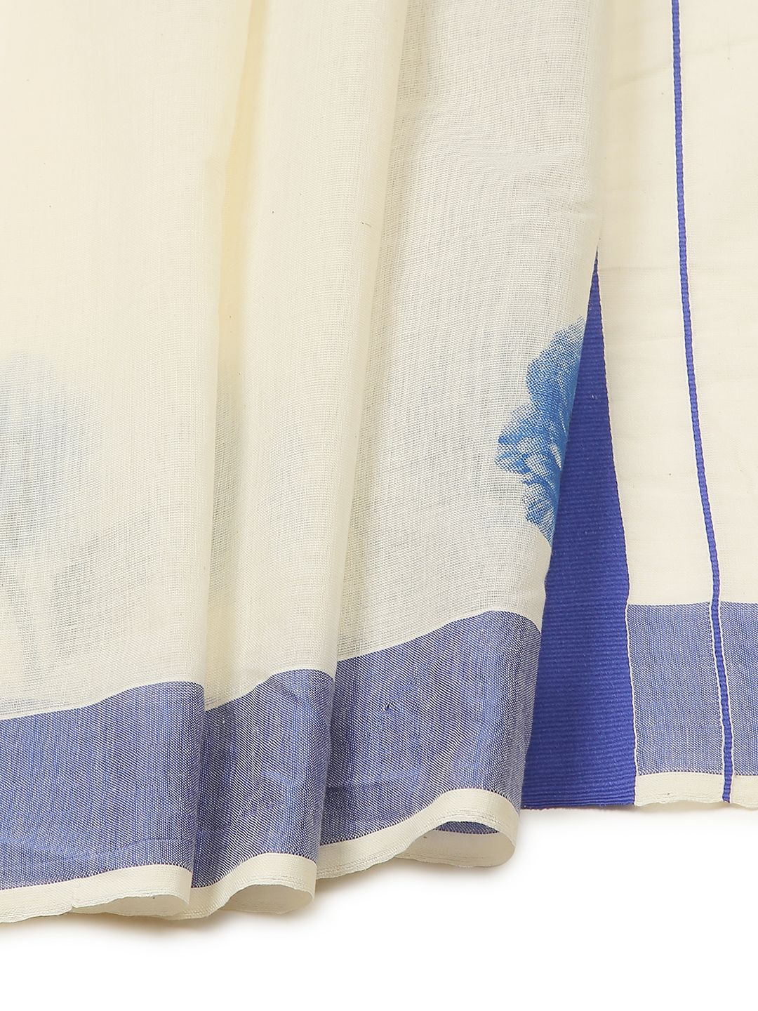 Festival Wear Off-White Color Cotton Silk Saree