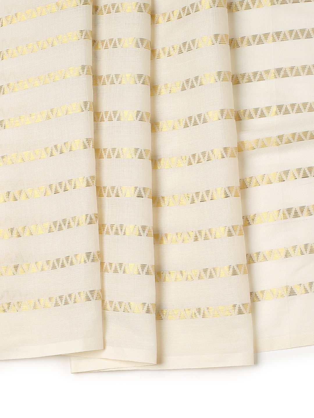 Festival Wear Off-White Color Cotton Soft Silk Saree