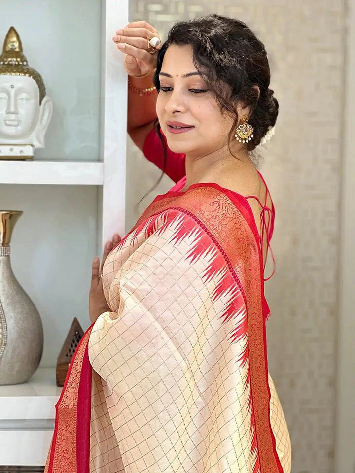 Festival Wear Pink Color Banarasi Silk Saree
