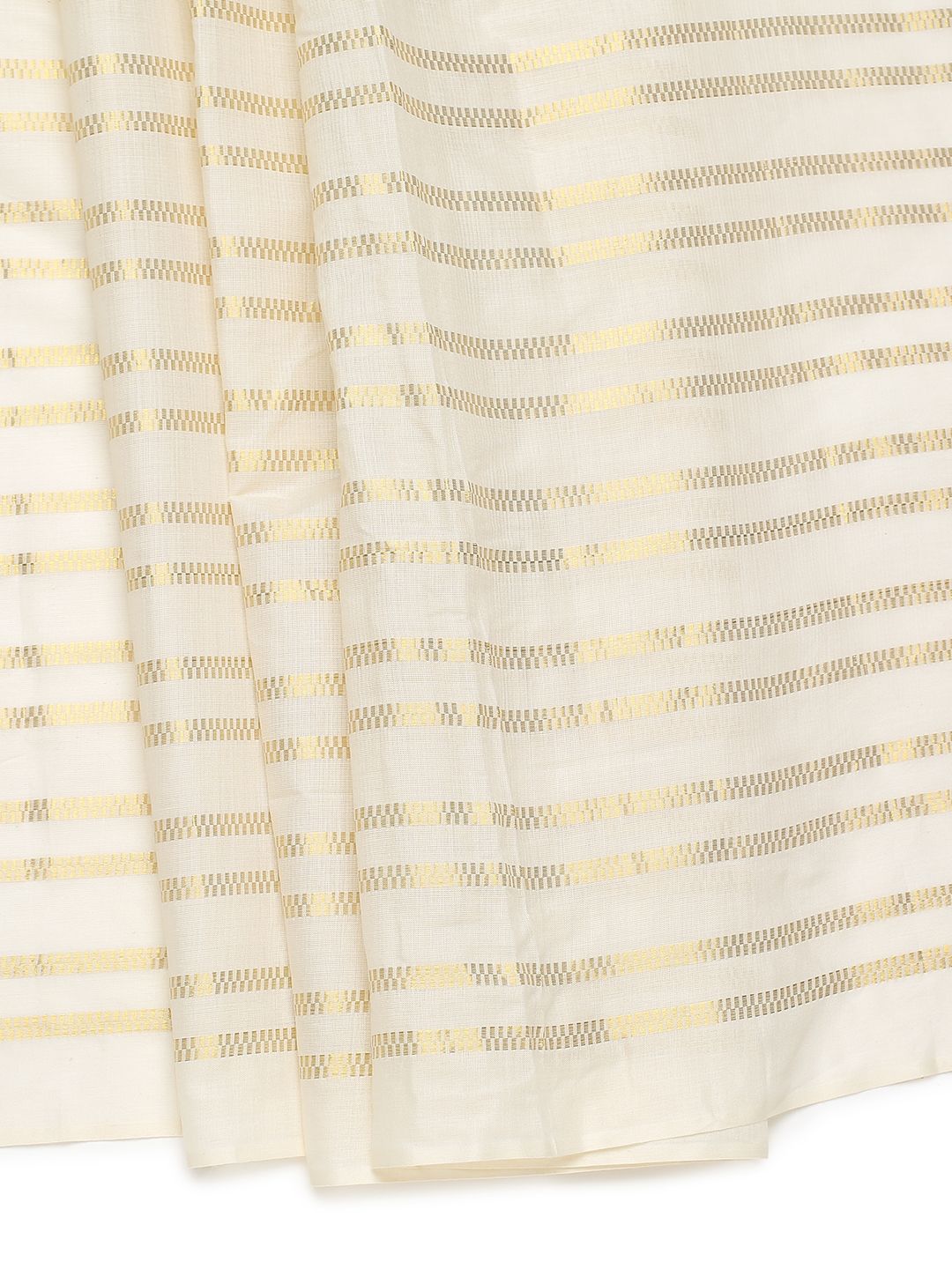 Party Wear Off-White Color Cotton Soft Silk Saree