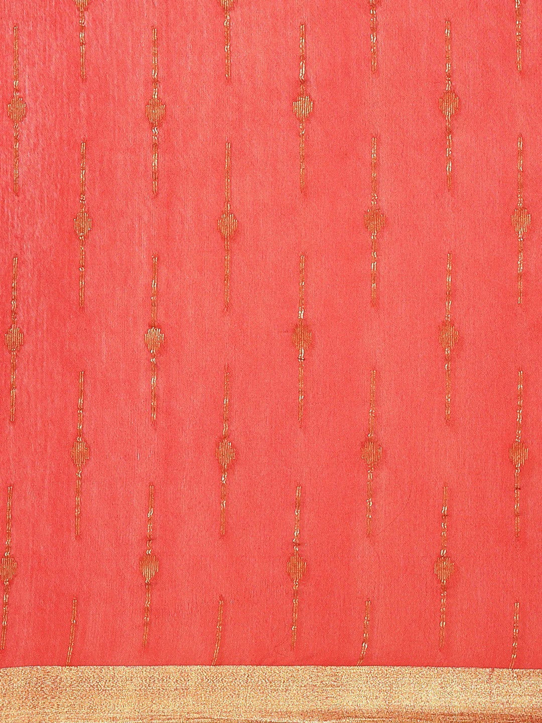 Party Wear Red Color Maheshwari Saree