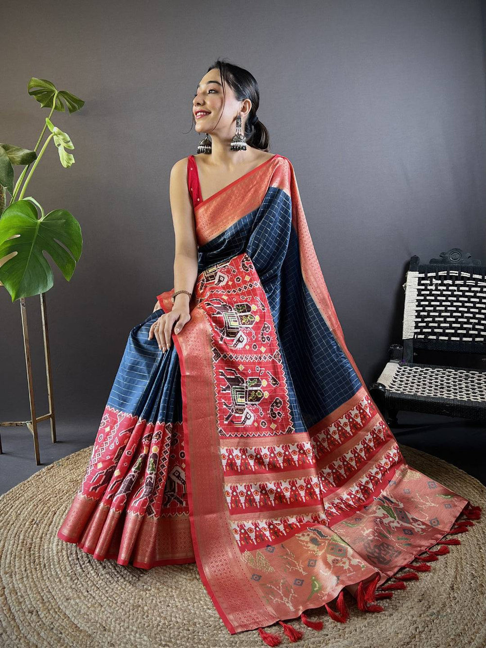 Wedding Wear Blue Color Banarasi Silk Saree