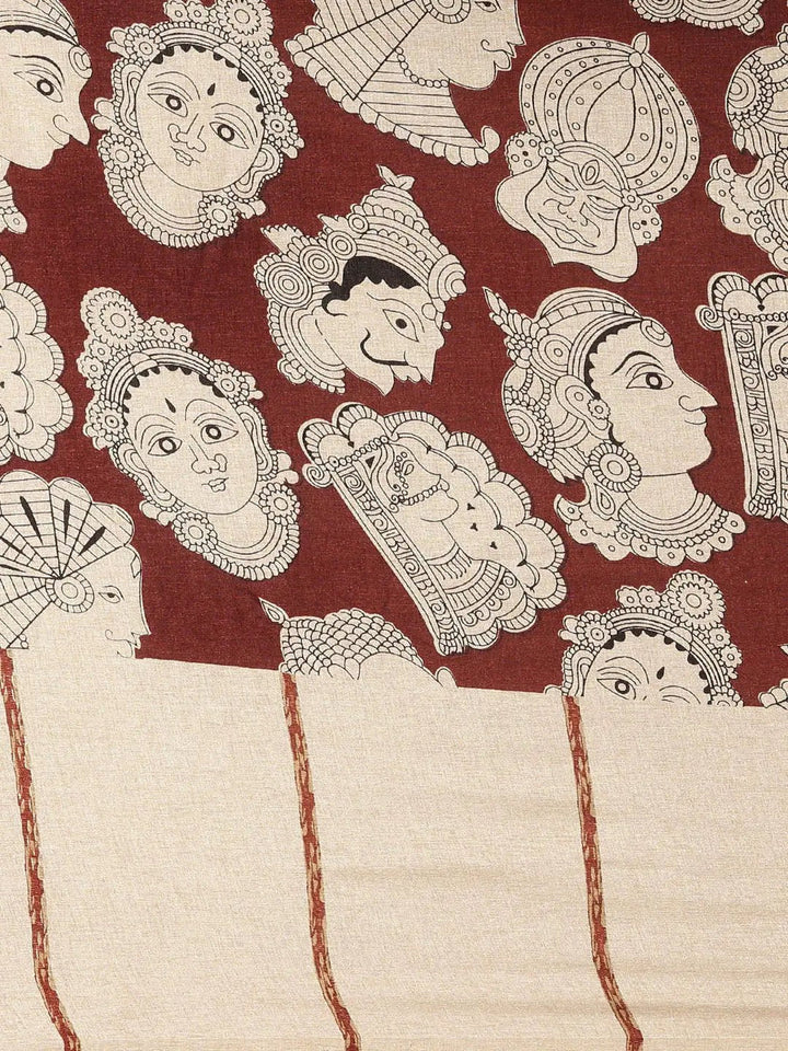 Wedding Wear Brown Color Chanderi Silk Saree