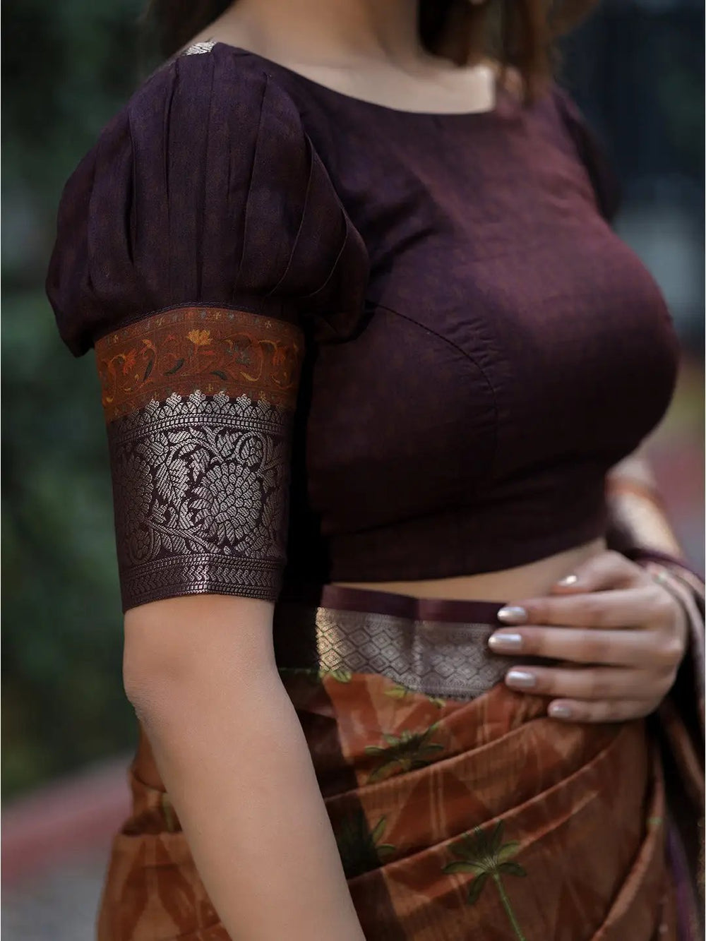 Wedding Wear Coffee Brown Color Kanjivaram Silk Saree