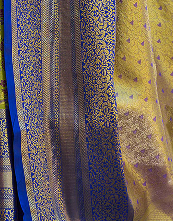 Wedding Wear Green Color Kanjivaram Silk Saree