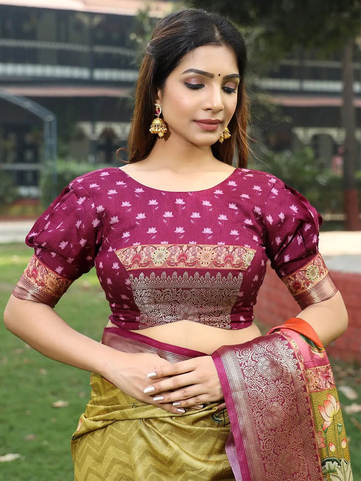 Wedding Wear Light Green Color Kanjivaram Silk Saree