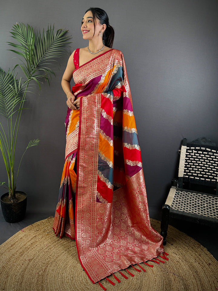 Wedding Wear Radiant Color Banarasi Silk Saree