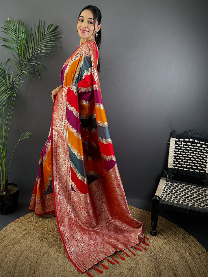 Wedding Wear Radiant Color Banarasi Silk Saree