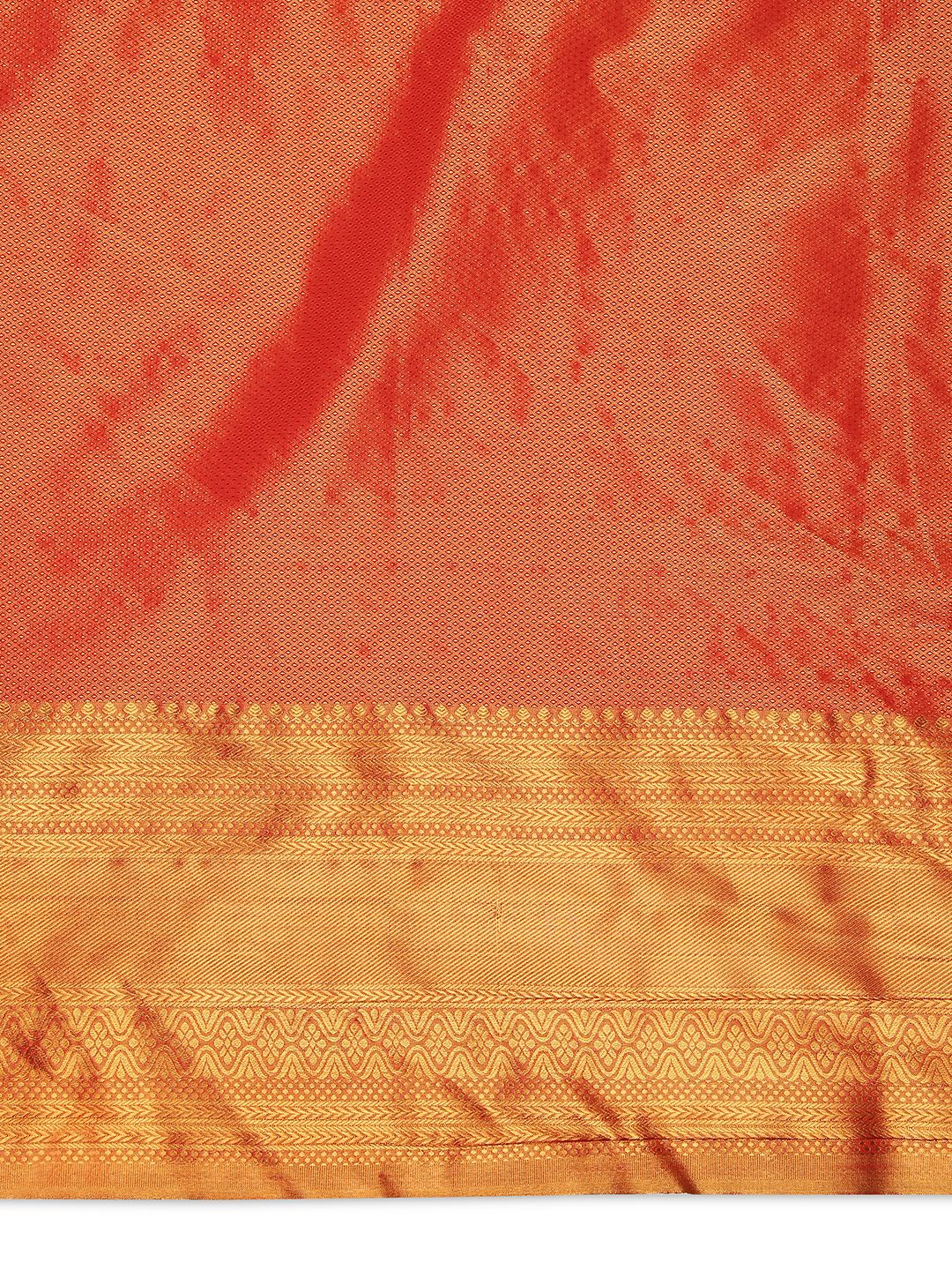 Wedding Wear Red Color Tissue Silk Saree