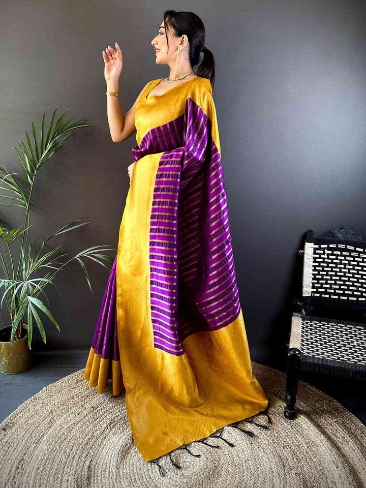 Wedding Wear Regal Color Banarasi Soft Silk Saree