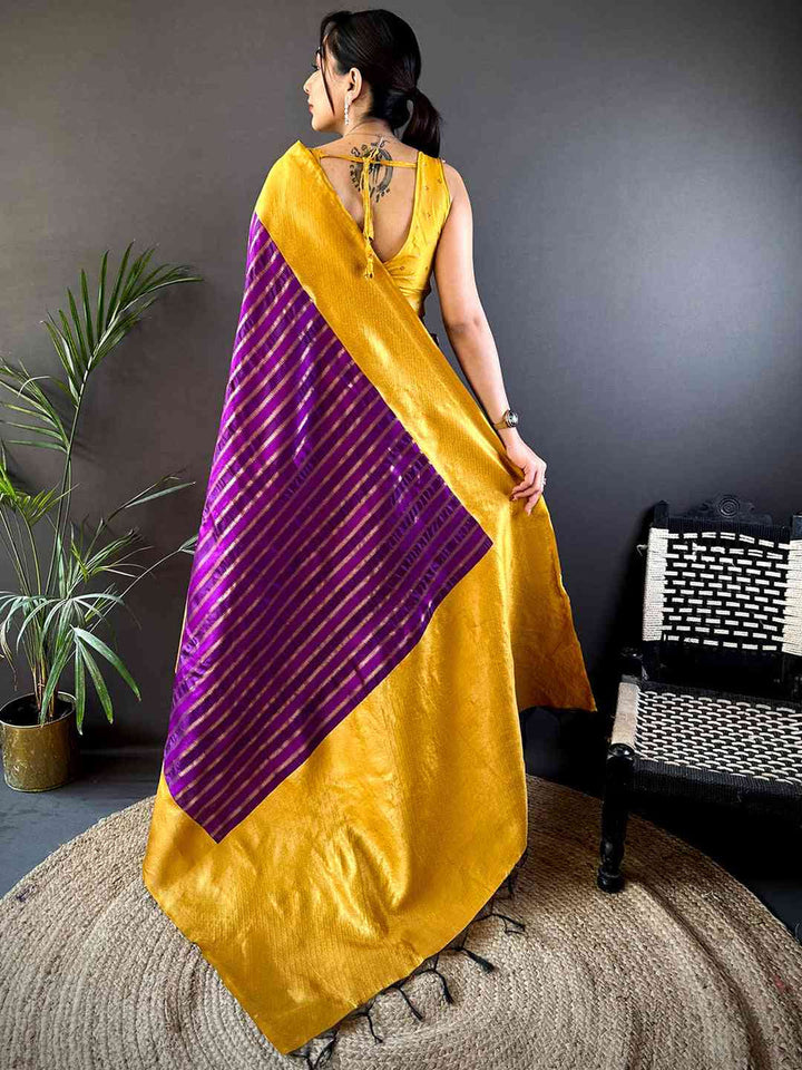 Wedding Wear Regal Color Banarasi Soft Silk Saree