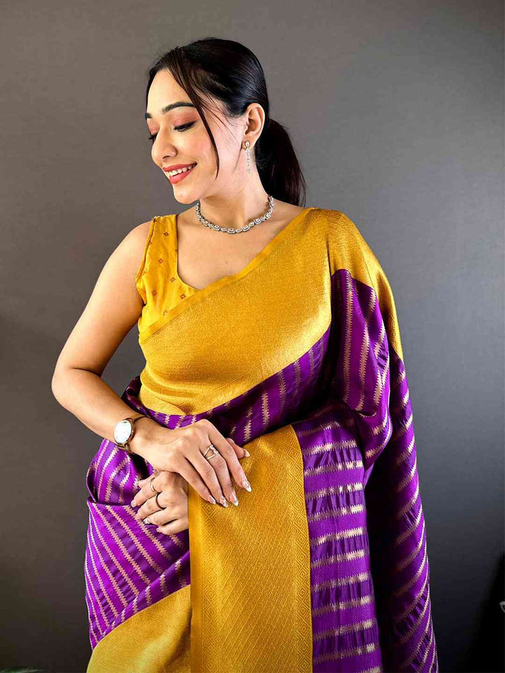 Wedding Wear Regal Color Banarasi Soft Silk Saree
