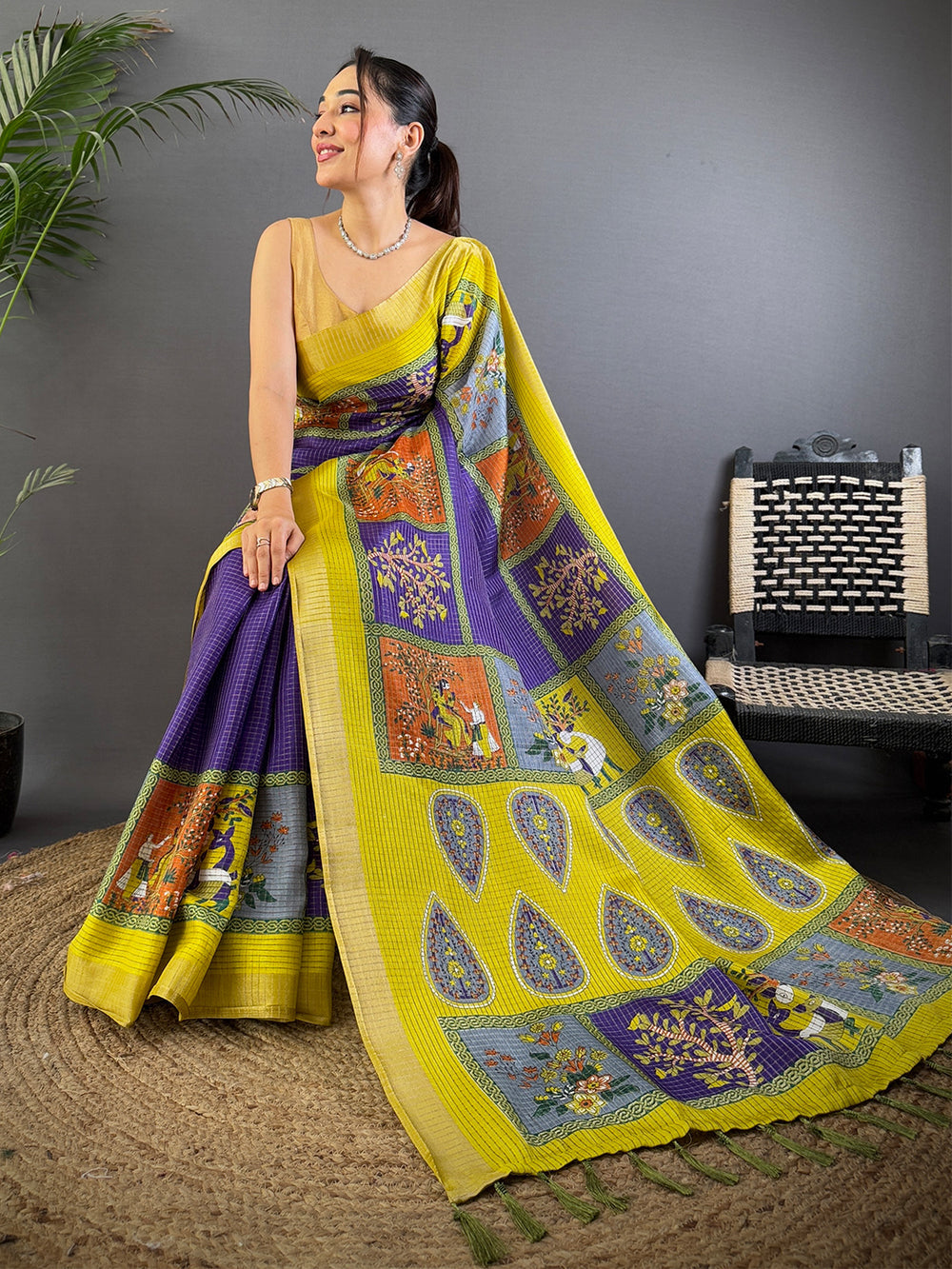Wedding Wear Royal Blue Color Kanjivaram Silk Saree